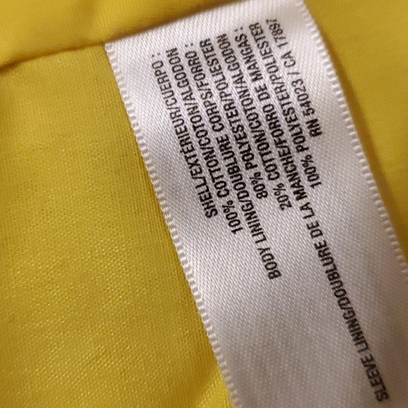 Old Navy bright yellow jacket double breasted size M - Picture 3 of 3